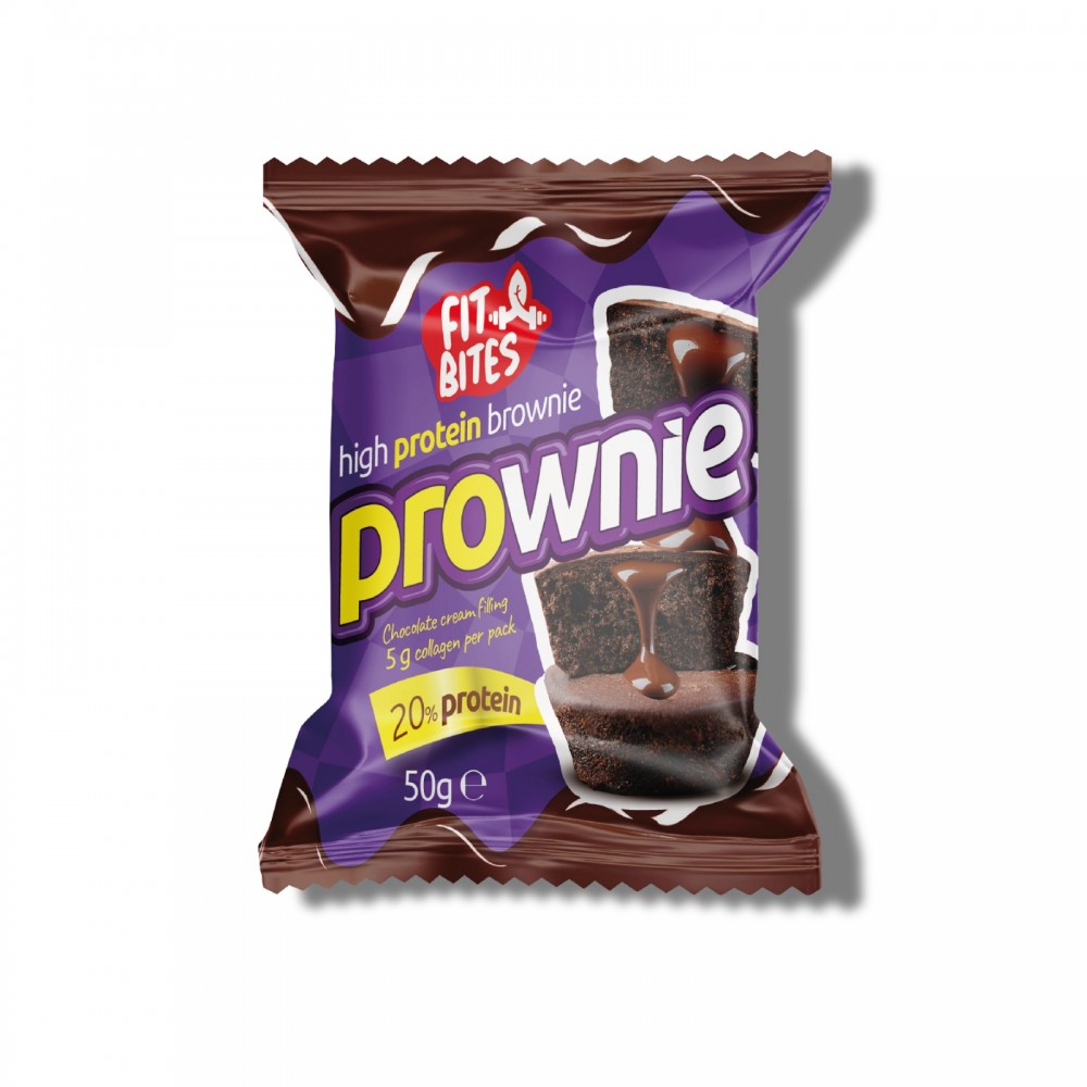 Fit Bites Prownie High Protein Brownie 12 Adet x 50 gram
